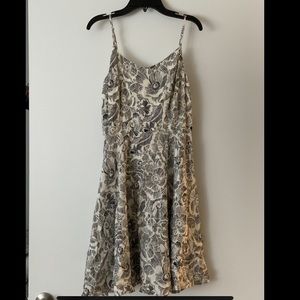 Black and white floral dress